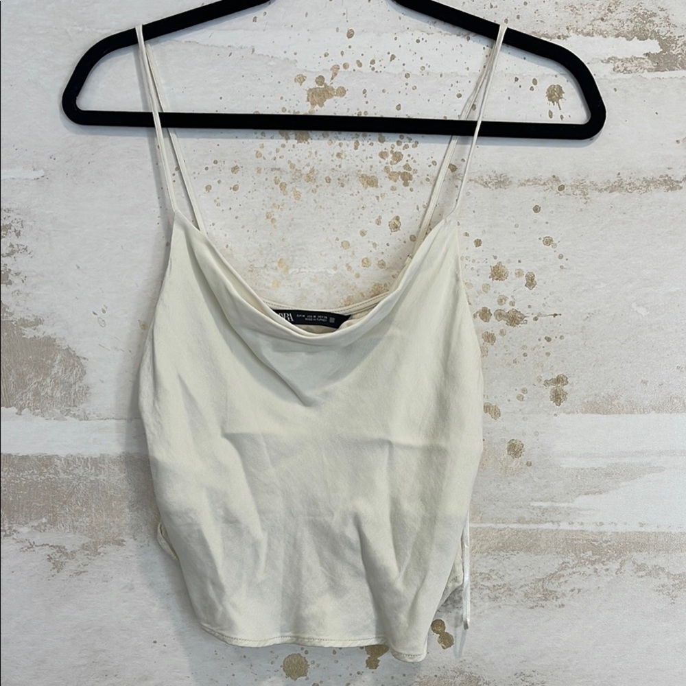 ZARA Women's Cream Cami Top size medium